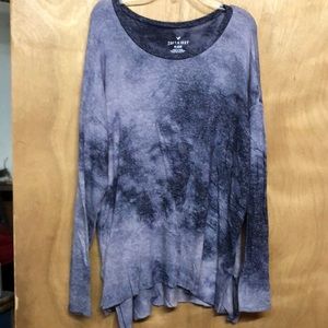 American eagle size large soft & sexy plush long sleeve top - practically new